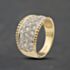 Pre-Owned 9ct Yellow Gold Cubic Zirconia Pave Band Ring 41104735