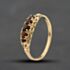 Pre-Owned 9ct Yellow Gold Garnet Five Stone Ring 41104743