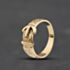 Pre-Owned 9ct Yellow Gold Patterned Buckle Ring 41104747