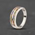Pre-Owned 9ct White Gold Sapphire Channel Set Two Row Ring 41104748