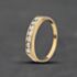 Pre-Owned 9ct Yellow Gold Cubic Zirconia Channel Set Half Eternity Ring 41104759