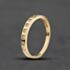Pre-Owned 9ct Yellow Gold Cubic Zirconia Rubover Half Eternity Ring 41104770