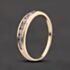 Pre-Owned 9ct Yellow Gold Cubic Zirconia Channel Set Half Eternity Ring 41104802