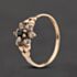 Pre-Owned 9ct Yellow Gold Sapphire & Cubic Zirconia Flower Cluster Ring 41104808