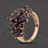 Pre-Owned 9ct Yellow Gold Amethyst Fancy Dress Ring 41104819
