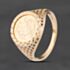 Pre-Owned 9ct Yellow Gold George And Dragon Coin Ring 41104871