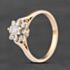 Pre-Owned 9ct Yellow Gold Cubic Zirconia Flower Cluster Ring 41104895