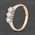 Pre-Owned 9ct Yellow Gold Moissanite Three Stone Ring 41104896