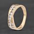 Pre-Owned 9ct Yellow Gold Cubic Zirconia Crossover Ring 41104899