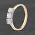 Pre-Owned 9ct Yellow Gold Cubic Zirconia Three Stone Ring 41104900