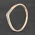 Pre-Owned 9ct Yellow Gold Cubic Zirconia Wishbone Ring 41104903