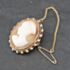 Pre-Owned 9ct Yellow Gold Cameo Oval Brooch 41131104
