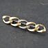 Pre-Owned 18ct Two Colour Gold Diamond Set Curb Link Bar Brooch 41131111