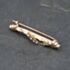 Pre-Owned Vintage 9ct Two Colour Gold Leaf Bar Brooch 41131118