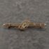 Pre-Owned Antique Rose Gold Sapphire & Seed Pearl Bar Brooch 41131173