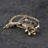 Pre-Owned 9ct Yellow Gold Sapphire Set Flower Spray Brooch 41131180