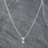 Pre-Owned 9ct White Gold Diamond Pendant & 20 Inch Curb Chain 41142086