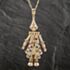 Pre-Owned 9ct Yellow Gold Multi Stone Large Clown Pendant & 26 Inch Curb Chain 41142255