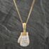 Pre-Owned 9ct Yellow Gold Cubic Zirconia Large Boxing Glove Pendant & 20 Inch Curb Chain 41142306