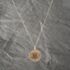 Pre-Owned 9ct Yellow Gold Round Shield And Foliate Engraved Locket Pendant & 18 Inch Curb Chain 41142594