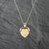 Pre-Owned 18ct Yellow Gold Heart Shaped Locket Pendant & 18 Inch Curb Chain 41142691