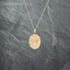 Pre-Owned 9ct Yellow Gold Oval Hand Engraved Locket Pendant & 18 Inch Curb Chain 41142733
