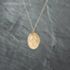 Pre-Owned 9ct Yellow Gold Oval Patterned Locket Pendant & 18 Inch Curb Chain 41142734