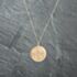 Pre-Owned 9ct Yellow Gold Round Hand Engraved Locket Pendant & 18 Inch Curb Chain 41142735