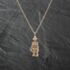 Pre-Owned 9ct Yellow Gold Cubic Zirconia Clown Gemstone Pendant & 19 Inch Trace Chain 41142808