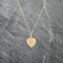 Pre-Owned 9ct Yellow Gold Heart Shape Foliate Engraved Locket Pendant & 18 Inch Curb Chain 41142948
