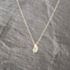 Pre-Owned 9ct Two Colour Gold Blue Topaz & 0.03ct Diamond Pendant & 18 Inch Prince Of Wales Chain 41143006