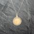 Pre-Owned 9ct Yellow Gold Large Round St Christopher Pendant & 18 Inch Curb Chain 41143019