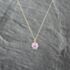 Pre-Owned 9ct Yellow Gold Amethyst Hexagonal Pendant & 18 Inch Curb Chain 41143026