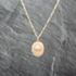 Pre-Owned 9ct Yellow Gold Oval Hand Engraved Locket Pendant & 16 Inch Curb Chain 41143076