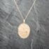 Pre-Owned 9ct Yellow Gold Large Oval Hand Engraved Locket Pendant & 16 Inch Curb Chain 41143080