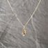 Pre-Owned 9ct Yellow Gold Sapphire & Diamond Leaf Design Gemstone Pendant & 20 Inch Curb Chain 41143092