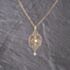 Pre-Owned Vintage Yellow Gold Opal & Seed Pearl Intricate Openwork Pendant & 14.5 Inch Belcher Chain 41143156