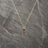 Pre-Owned Yellow Gold Mystic Topaz & 0.03ct Diamond Set Pendant & 18 Inch Curb Chain 41143174