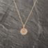 Pre-Owned 9ct Yellow Gold Pale Pink Tourmaline Cluster Pendant & 16-18 Inch Trace Chain 41143178