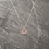 Pre-Owned 9ct Yellow Gold Synthetic Stone & 0.03ct Diamond Flower Pendant & 18 Inch Curb Chain 41143222