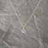 Pre-Owned 9ct Yellow Gold Tanzanite & 0.01ct Diamond Pendant & 20 Inch Curb Chain 41143228
