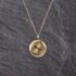 Pre-Owned 9ct Yellow Gold Round Patterned Locket Pendant & 20 Inch Curb Chain 41143233
