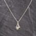 Pre-Owned White Gold 0.57ct Brilliant Cut Diamond Scollop Design Gemstone Pendant & 16 Inch Trace Chain 41143264