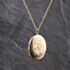 Pre-Owned 9ct Yellow Gold Hand Engraved Locket Pendant & 18 Inch Twist Chain 41143272
