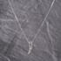 Pre-Owned 9ct White Gold Brilliant Cut Diamond Curved Pendant & 16-18 Inch Box Chain 41143283