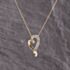 Pre-Owned Two Colour Gold Diamond Open Heart Pendant & 18 Inch Curb Chain 41143371