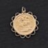 Pre-Owned Yellow Gold Victoria 1889 Full Sovereign Coin Keeper Loose Pendant 41143383