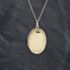 Pre-Owned 9ct Yellow Gold Oval Foliate Bordered Locket Pendant & 18 Inch Prince Of Wales Chain 41143390