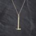 Pre-Owned 9ct Yellow Gold Hammer Pendant & 18 Inch Prince Of Wales Chain 41143393