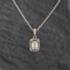 Pre-Owned 18ct White Gold Diamond Cluster Pendant & 18 Inch Trace Chain 41143436